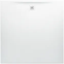 Laufen quadrat Duschwanne „Pro“ 1500 × 1500 mm ohne Oberflächenbeschichtung, ohne Oberflächenveredelung, in Weiß