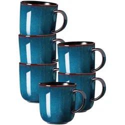 KAFFEEBECHER Bali blau 400 ml 6er Set