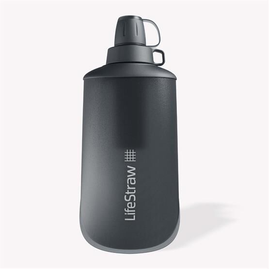 LifeStraw Peak Squeeze Bottle 650ml, Dark Mountain Gray