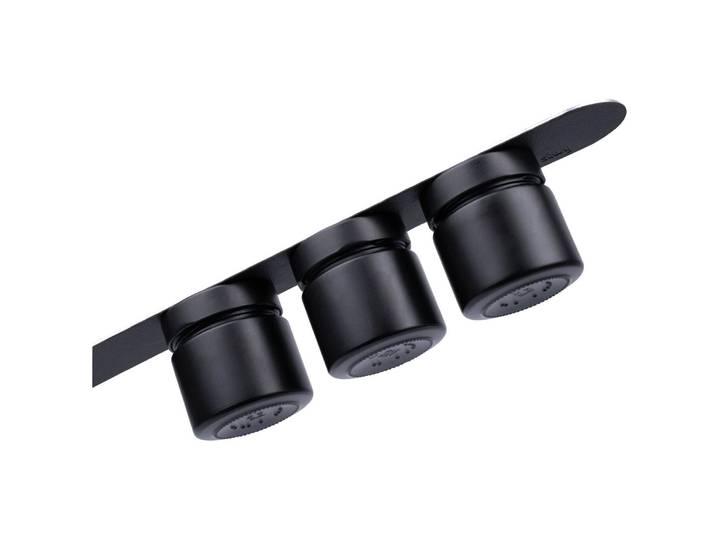 Vorratsbehälter-Set silwy 3 Stk Metall/Glas T 6.1 cm Set - Farbe: Schwarz - Vorratsbehälter-Set