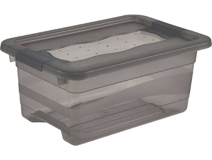 Aufbewahrungsbox CORNELIA grau 29.5x19.5x12.5cm