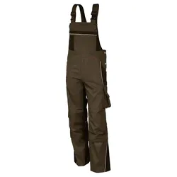Latzhose „pro mg 245" - 72 - haselnuss/kastanie