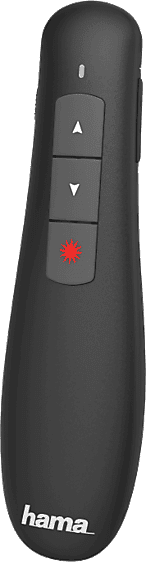 Presentador láser - Hama 00139915, Con receptor USB 2.0, Negro