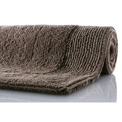RHOMTUFT Badteppich PRESTIGE/EXQUISIT taupe 70 cm x 130 cm oval