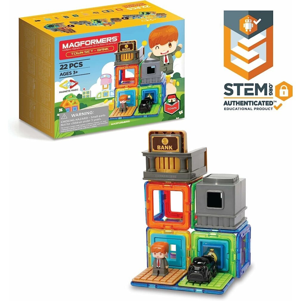 Magformers Magnetische Constructieset Bank met 22 onderdelen