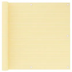 Helloshop26 - Balkon-Sichtschutz 90 x 500 cm HDPE beige 02_0010035