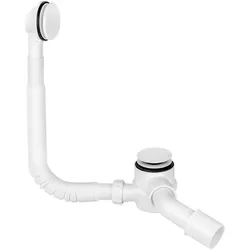 McAlpine, Siphon, CLICK-KLAK-Badewannensiphon mit Überlauf, weiss, Mos. (Ablaufgarnitur, 1 1/2“)
