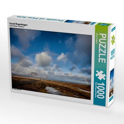 CALVENDO Puzzle Island Regenbogen | 1000 Teile Lege-Größe 64x48cm Foto-Puzzle für glückliche Stunden