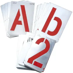 Dönges, Stanzwerkzeug, Signierschablonensatz, A-Z, 27 tlg., Schriftgrösse 80 mm