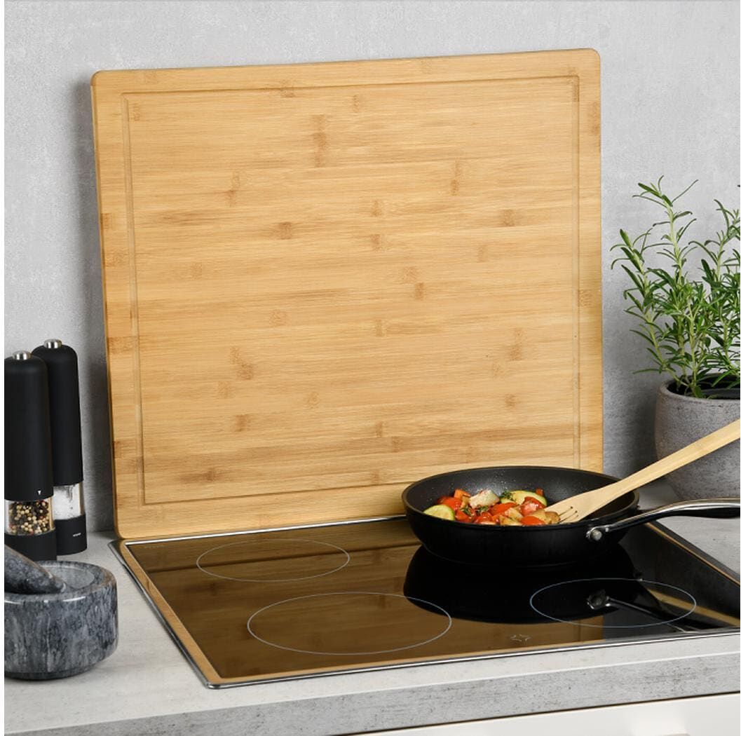Schneidebrett KESPER "Schneide- und Abdeckplatte 56 x 50 x 4 cm", braun, B:50cm L:56cm, Schneidebretter, Schneidebrett braun B/H/L: 50cm x 56cm