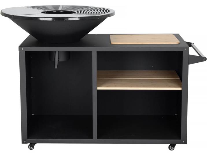 Barbecue plancha brasero à charbon et bois Maréchal - Ø 81 cm - Noir