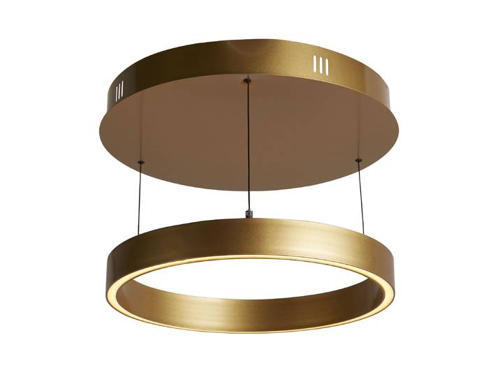 Layla LED Suspension avecgestuelle doré rond Ø44 cm 28W dimmable