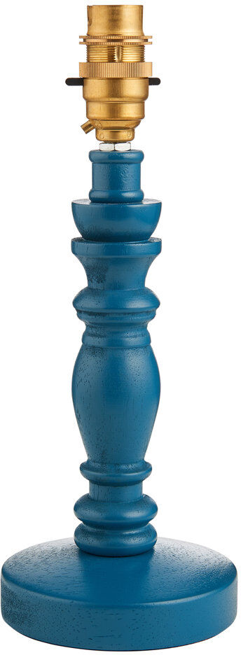 Heritage Hues Bibury Table light Base Blue 27.2cm H X 10.5cm W X 10.5cm D