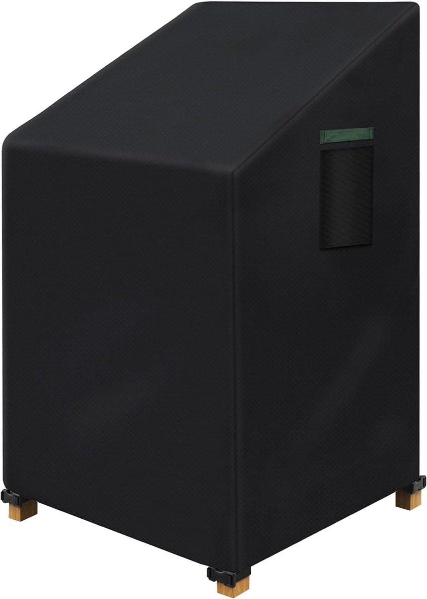 Waterdichte hoes voor stapelbare terrasstoelen van zware Oxford-stof met ventilatie