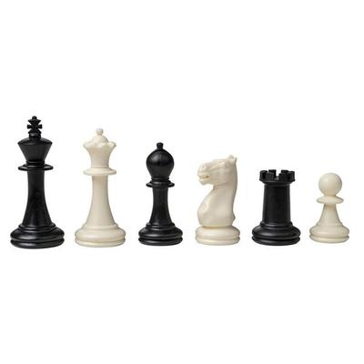 Schachfiguren Nerva, Königshöhe 76 mm, Kunststoff, im Polybeutel