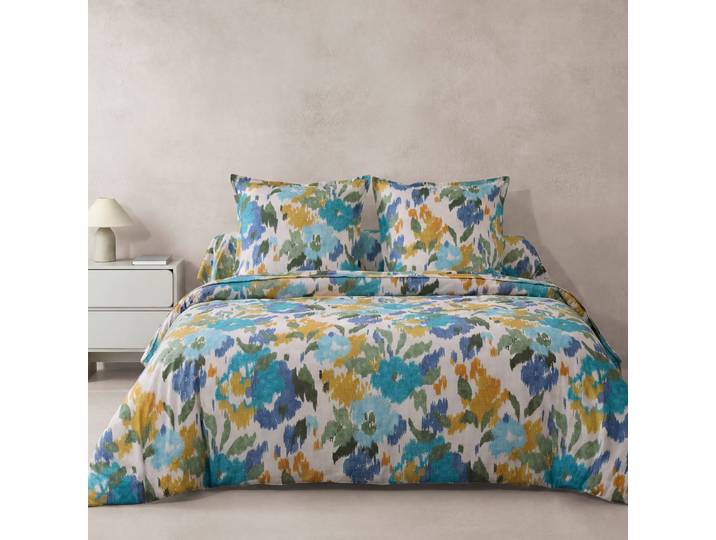 Linge de lit Andréa - percale de coton imprimée 80 fils/cm² - Blancheporte