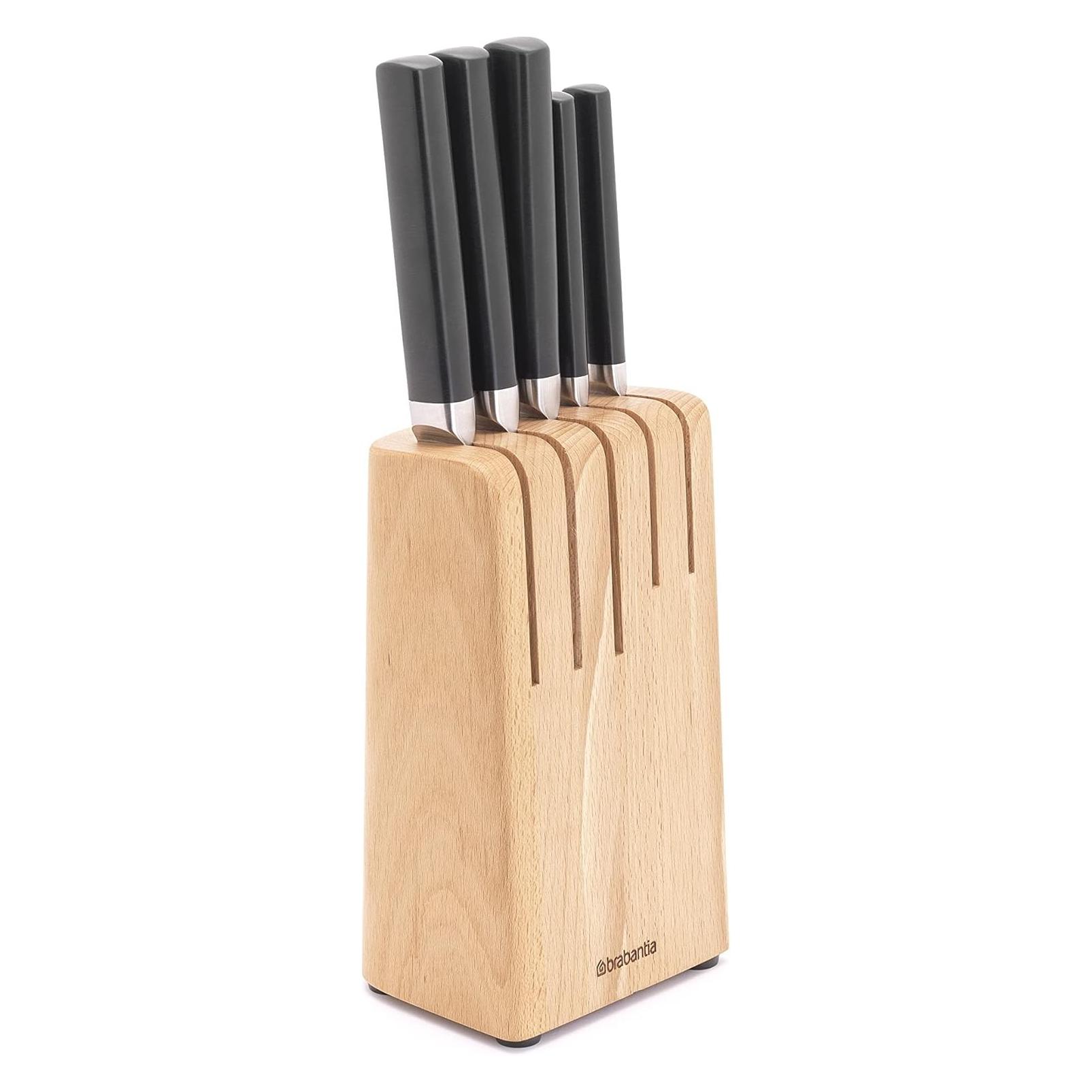 Brabantia Messerblock bestückt hellbraun (260483)