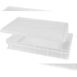 MOLDICA 1 Stapelbarer Brot- und Pizzagärschrank + 1 Deckel, Polyethylen, 60x40x10, weiß