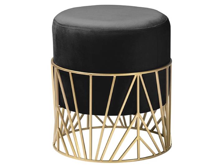 Hocker JULIUS 38x38x43cm samt schwarz