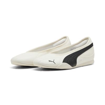 Ballerina PUMA "Catch Soleil Ballerinas Damen", Damen, Gr. 36, warm weiß schwarz, Obermaterial: Textil, Synthetik, Leder. Futter: Textil. Innensohle: Textil. Laufsohle: Gummi, Schuhe Ballerina