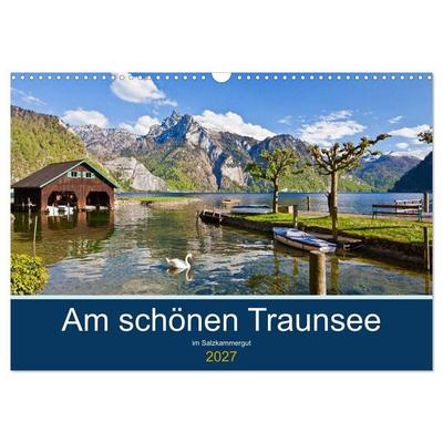 Am schönen Traunsee im Salzkammergut (Wandkalender 2027 DIN A3 quer), CALVENDO Monatskalender