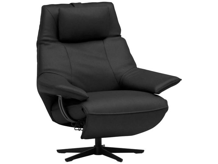 Dieter Knoll Relaxsessel, Schwarzbraun, Metall, Echtleder, Nappaleder, 92x79x82 cm, Goldenes M, Dgm, Fussart wählbar, Lederauswahl, Stoffauswahl, Relaxfunktion, gepolsterte Armlehnen, inklusive Armlehnen, Wohnzimmer, Sessel, Relaxsessel