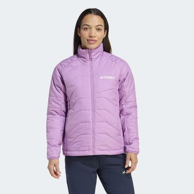 Steppjacke ADIDAS TERREX "MULTI SYNTHETIC", Damen, Gr. M, lila (preloved lila), Obermaterial: 100% Polyester, Jacken Steppjacke