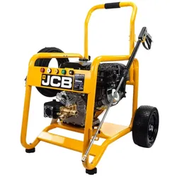 JCB Profi Benzin Hochdruckreiniger 4-Takt Motor 15 PS mit 276 Bar & 15m Schlauch