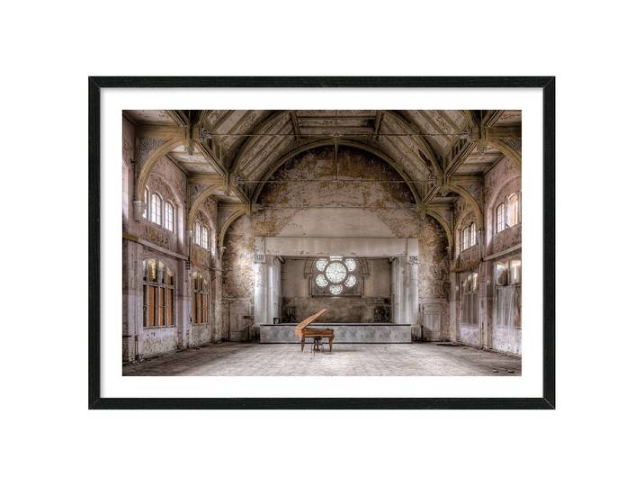 Bild Piano Hall II Mitteldichte Holzfaserplatte MDF , foliert Braun/Grau 105 x 75 x 3cm