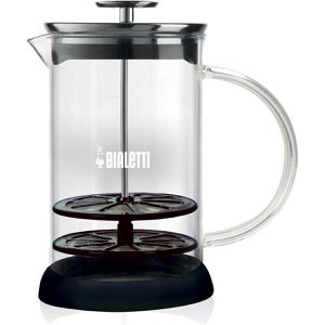 Bialetti Milchaufschäumer Cappuccinatore, manuell, aus Glas, schwarz, 500 ml