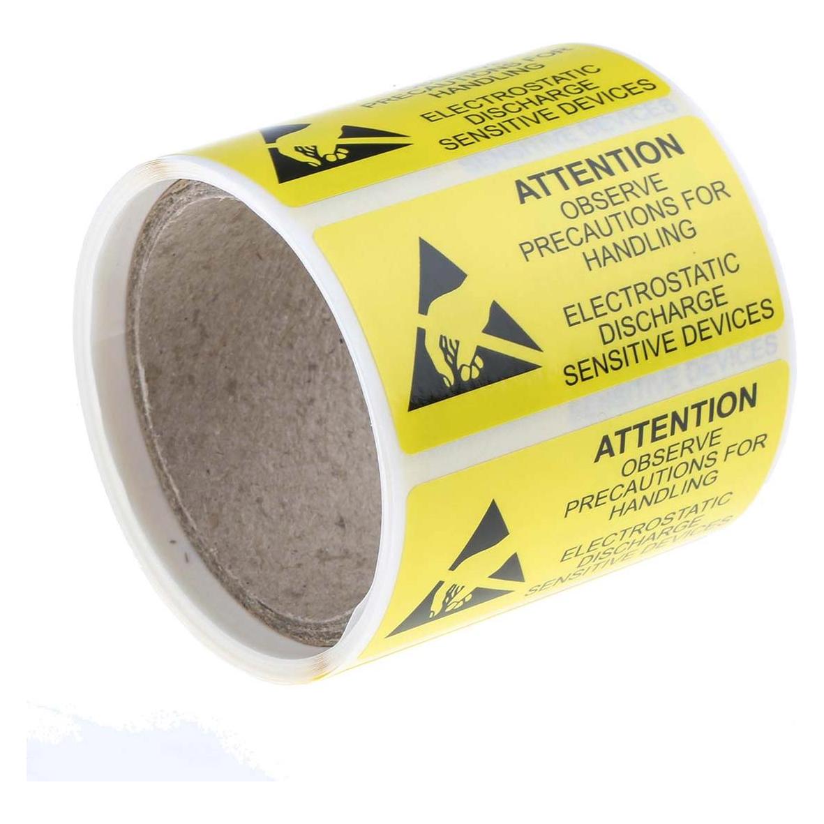 RS PRO ESD WARNING LBL-V 25X45MM (3643593)