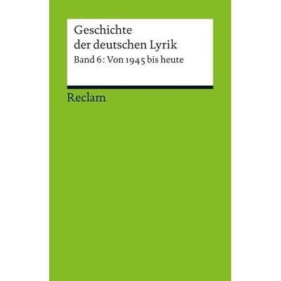 Geschichte der deutschen Lyrik, Taschenbuch von Hermann Korte, Reclam, Philipp, 978-3-15-018893-4