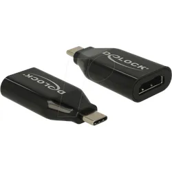 DELOCK 62978 - USB C Stecker auf HDMI 4 K / 60 Hz Buchse, DP-Alt Mode, schwarz