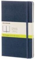 Libreta clásica tapa dura azul zafiro L lisa