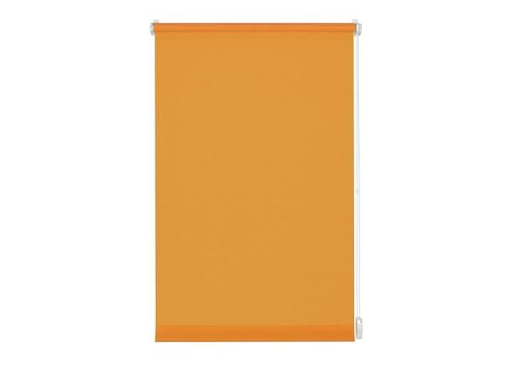 Gardinia Rollo zum Klemmen oder Kleben, Tageslicht-Rollo, Blickdicht, Alle Montage-Teile inklusive, EASYFIX Rollo Uni, Orange, 90 x 210 cm (BxH)