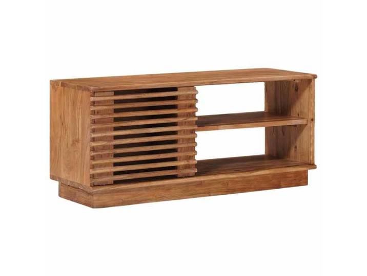 Meuble - Armoire multimédia - Marron - Meuble TV avec stockage avec porte Naturel 90x30x40 cm_14781