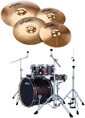 "Ludwig Evolution Bundle 22"" Caram. S. Caramel Sparkle"