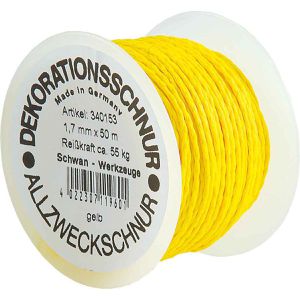 Schwan Maurerschnur 340153, gelb, Ø 1,7mm, geflochtenes Polypropylen, 50 m