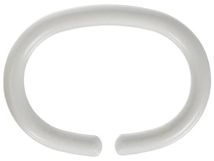 Kleine Wolke Anneau pour rideau de douche Blanc lot de 12 pièces