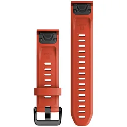 Garmin QuickFit Band (20 mm, Silikon), Uhrenarmband, Rot