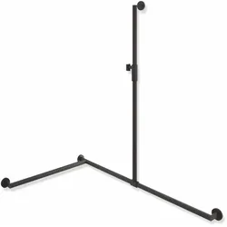HEWI Duschhandlauf System 900, links, Edelstahl, pulverbeschichtet, ER