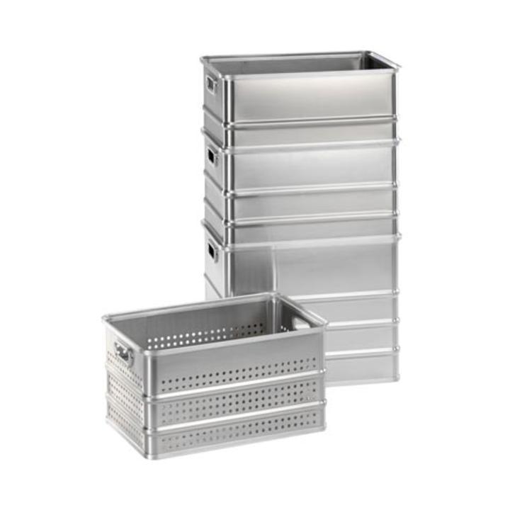 Gmöhling Stapelkasten A 152 gelocht 80l Aluminium (000015206)