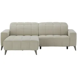 uno Ecksofa mit Relaxfunktion Luzern , beige , Maße (cm): B: 256 H: 84 T: 179.0