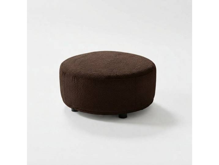 Xlmoebel Sitzhocker Runder Pouf Hocker Beistellhocker Polster Fußhocker Komfort (1 St), Made in Europa