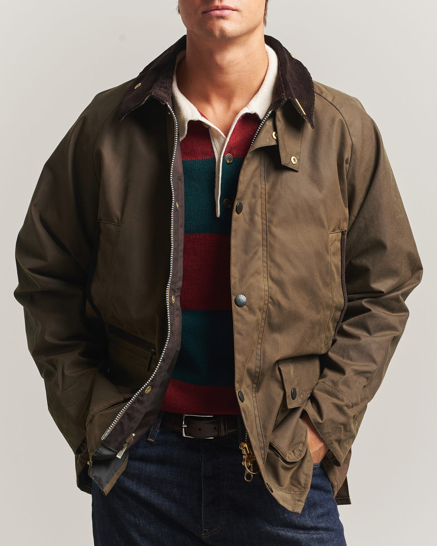 Barbour Lifestyle Icons Bedale Wax Jacket Brown men M Brun