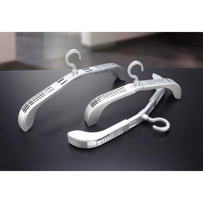 Kleiderbügel RUCO, silber (silberfarben), B:37,5cm H:13cm T:4cm, Kunststoff, Kleiderbügel, Kleiderbügel, Kunststoff, ideal für empfindliche Stoffe
