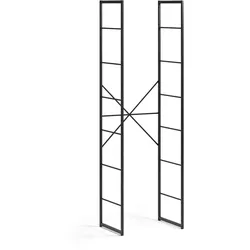 Offenes Kleiderschrankregal, 600 x 460 x 2020 mm, schwarz