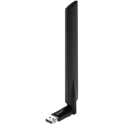 edimax EW-7811UAC-AC600 Adapter (USB, USB 2.0), Netzwerk Adapter, Schwarz