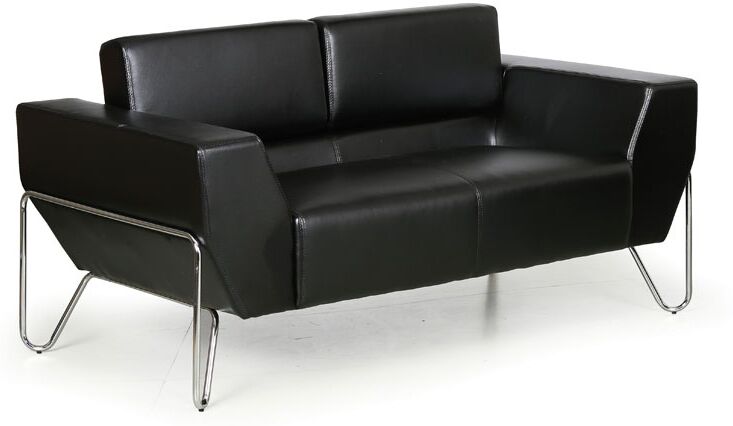 B2B Partner Sofa SPIDER, 2 Sitzflächen, schwarz