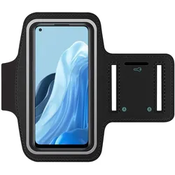 SmartFitness Oppo Find X5 Lite Handy Sport Armband, Smartphone Sportarmband, Schwarz